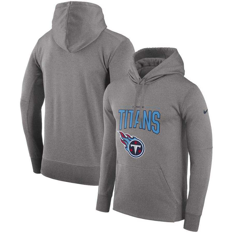 Tennessee Titans Nike Sideline Property of Performance Pullover Hoodie Gray,We sell and wholesale Tennessee Titans Nike Sideline Property of Performance Pullover Hoodie Gray on line form chian!